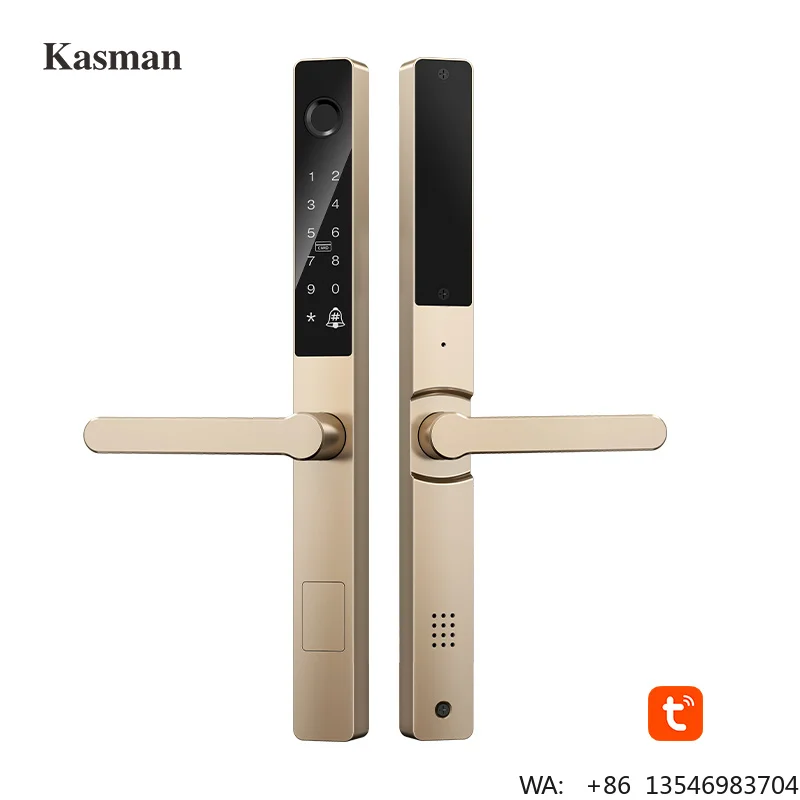 Kasman SOURCE PRICE Slim Slide Door Lock Golden Handle Front Door Keyless Waterproof Oem Smart Locks for Narrow Door
Kasman SOURCE PRICE Slim Slide Door Lock Golden Handle Front Door Keyless Waterproof Oem Smart Locks for Narrow Door