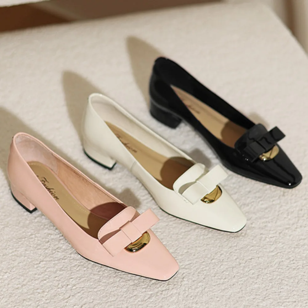 Pointed Toe Shallow Mouth Square Low Heel Small Leather Shoes Women's Elegant Fashion High Heels Dress Shoes pink Zapatos Mujer
Pointed Toe Shallow Mouth Square Low Heel Small Leather Shoes Women's Elegant Fashion High Heels Dress Shoes pink Zapatos Mujer