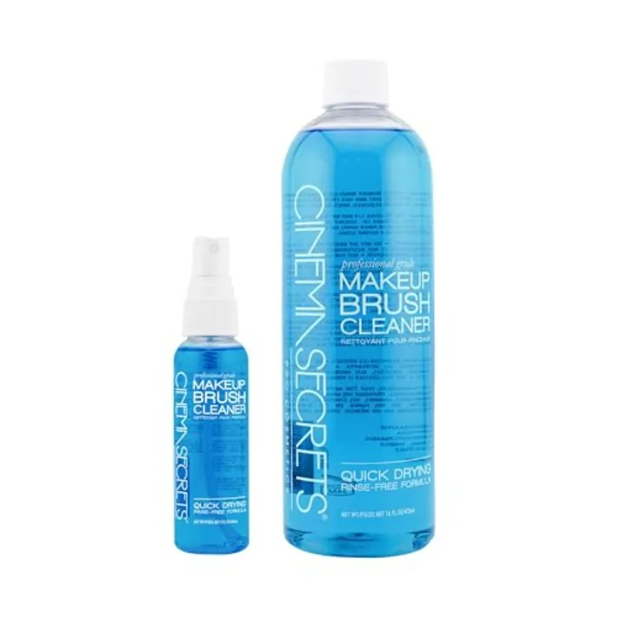 Cinema Secrets Original Blue Vanilla Makeup Brush Cleaner Solution and Spray Combo - Professional Cleanser for Makeup Brushes -
Cinema Secrets Original Blue Vanilla Makeup Brush Cleaner Solution and Spray Combo - Professional Cleanser for Makeup Brushes -