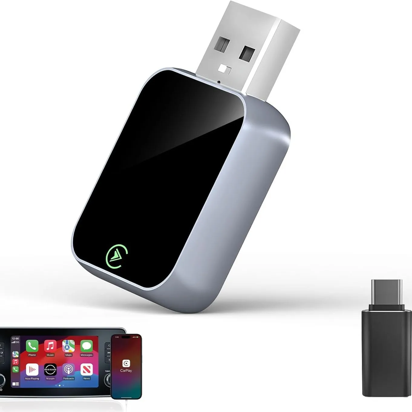 Wireless carplay adapter Android auto 2-in-1 USB car audio converter
Wireless carplay adapter Android auto 2-in-1 USB car audio converter
