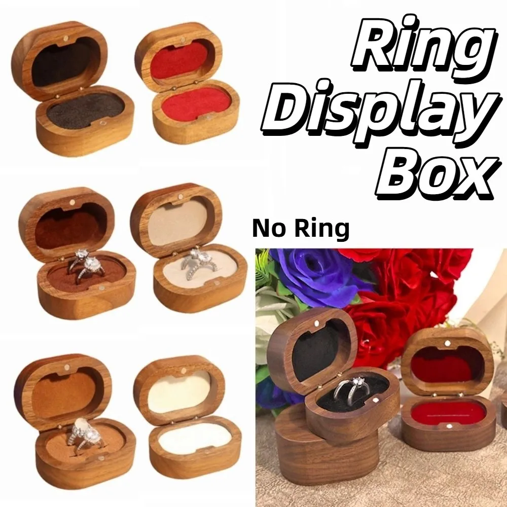 Handmade Wedding Ring Box Wooden Portable Ring Display Box Double Slots Magnet Closure Jewelry Storage Show Case
Handmade Wedding Ring Box Wooden Portable Ring Display Box Double Slots Magnet Closure Jewelry Storage Show Case