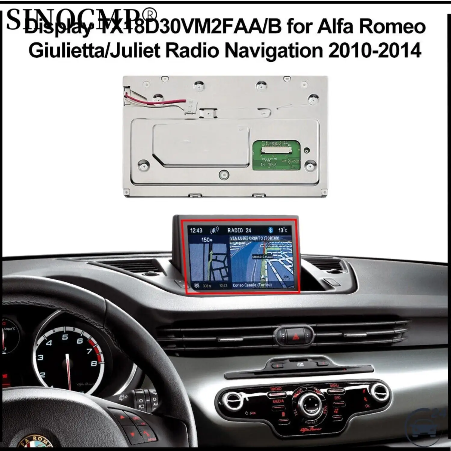 TX18D30VM2FAA TX18D30VM2FAB 7" LCD Display For Alfa Romeo Giulietta Juliet Radio Navigation (2010-2014) Car Video Monitors
TX18D30VM2FAA TX18D30VM2FAB 7" LCD Display For Alfa Romeo Giulietta Juliet Radio Navigation (2010-2014) Car Video Monitors