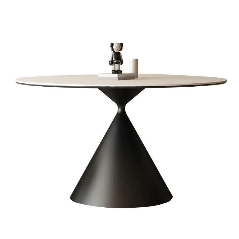 Waltz round rock slab dining table and chairs small apartment Italian minimalist
Waltz round rock slab dining table and chairs small apartment Italian minimalist
