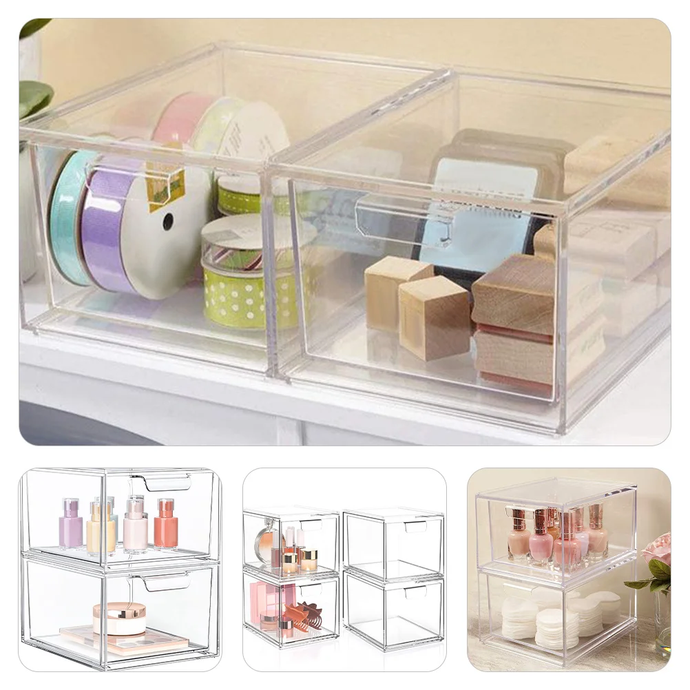 2Pcs Drawer Organizer Bins Transparent Plastic Storage Case Bathroom Desktop Small Storage Organizer Boxes
2Pcs Drawer Organizer Bins Transparent Plastic Storage Case Bathroom Desktop Small Storage Organizer Boxes