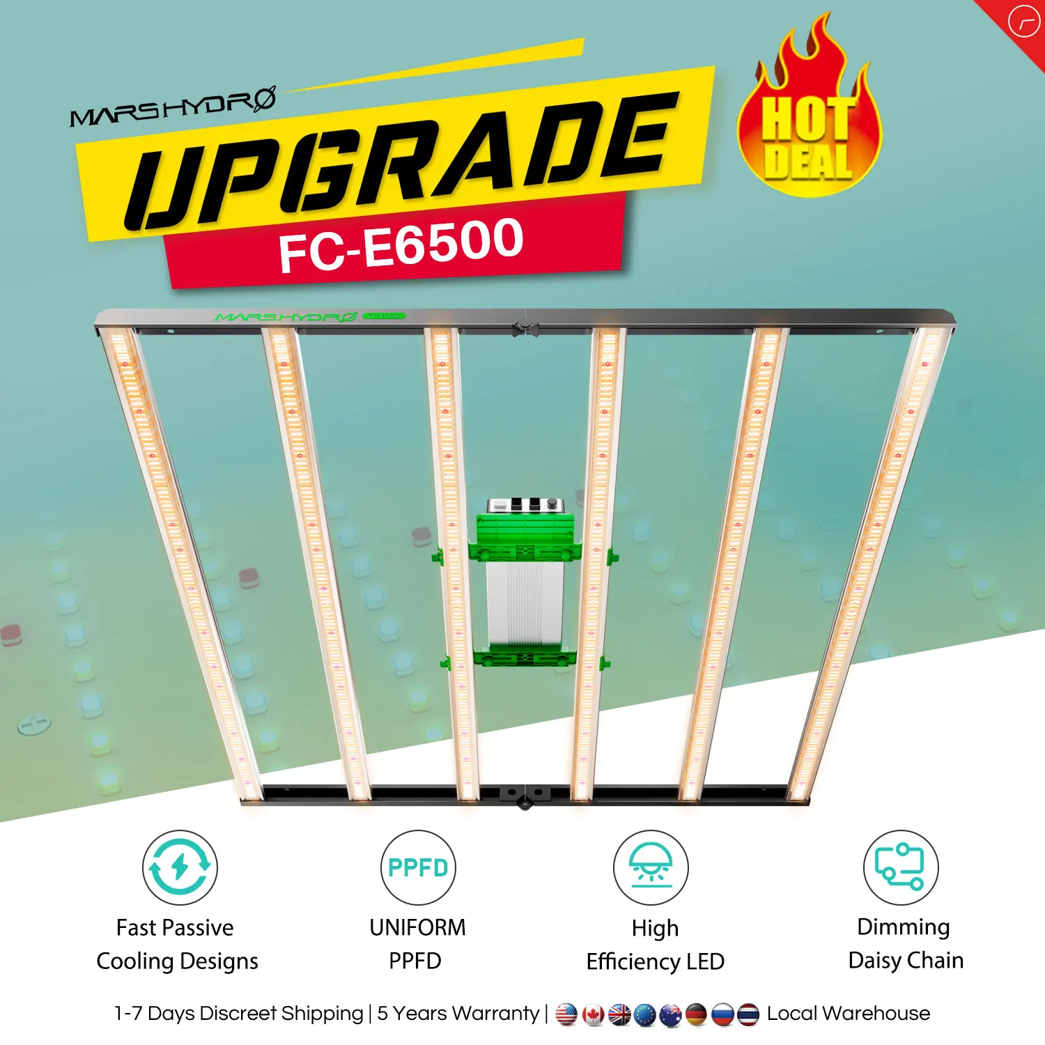 Mars Hydro Wi-Fi FC-E6500 Умная система выращивания Светодиодная лампа для выращивания растений Полный спектр Крытый растительный цветок с регулируемой яркостью Коммерческая лампа для выращивания растений
Mars Hydro Wi-Fi FC-E6500 Умная система выращивания Светодиодная лампа для выращивания растений Полный спектр Крытый растительный цветок с регулируемой яркостью Коммерческая лампа для выращивания растений