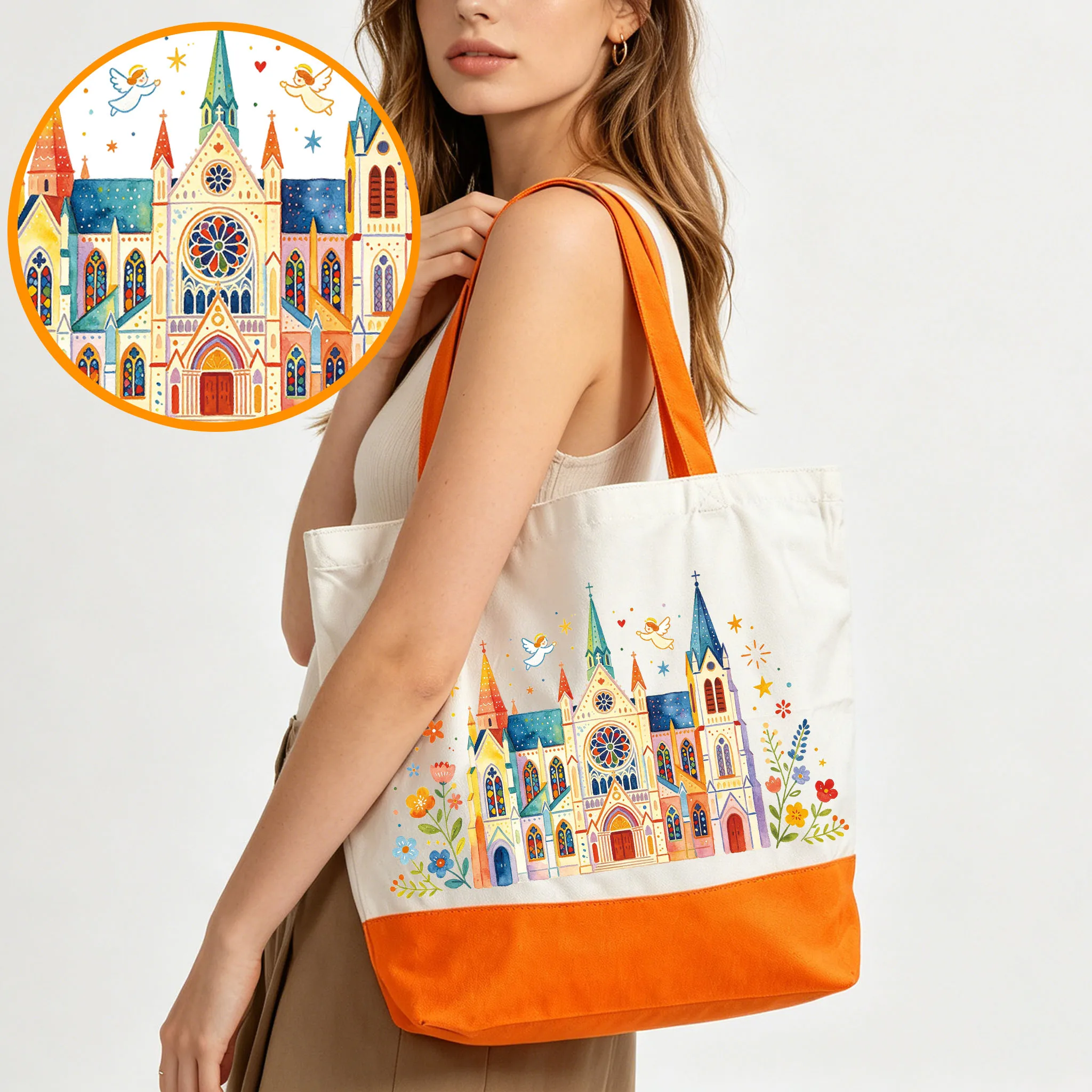 1PC Large Capacity Canvas Bag Church Single Shoulder Handbag Tote Bag Eco-Friendly Durable Shopping Bag for Everyday Use
1PC Large Capacity Canvas Bag Church Single Shoulder Handbag Tote Bag Eco-Friendly Durable Shopping Bag for Everyday Use