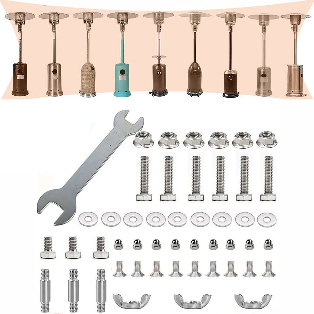DIY Heater Assembly Outdoor Pyramid Heater Heater Screw Nut Tool Aftermarket Replacement Complete Hardware Kit
DIY Heater Assembly Outdoor Pyramid Heater Heater Screw Nut Tool Aftermarket Replacement Complete Hardware Kit