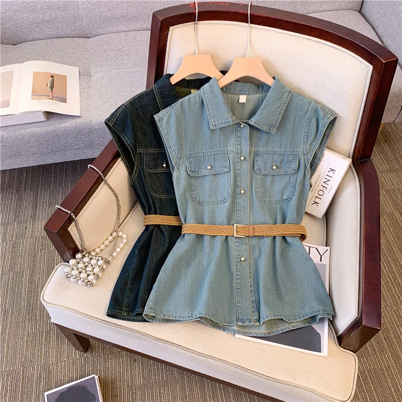 Summer Tops Woman 2025 Women'S Denim Shirt Short Sleeve Ladies Vintage Elegant Female Blouses Chemises Femmes Blusas Para Mujer
Summer Tops Woman 2025 Women'S Denim Shirt Short Sleeve Ladies Vintage Elegant Female Blouses Chemises Femmes Blusas Para Mujer