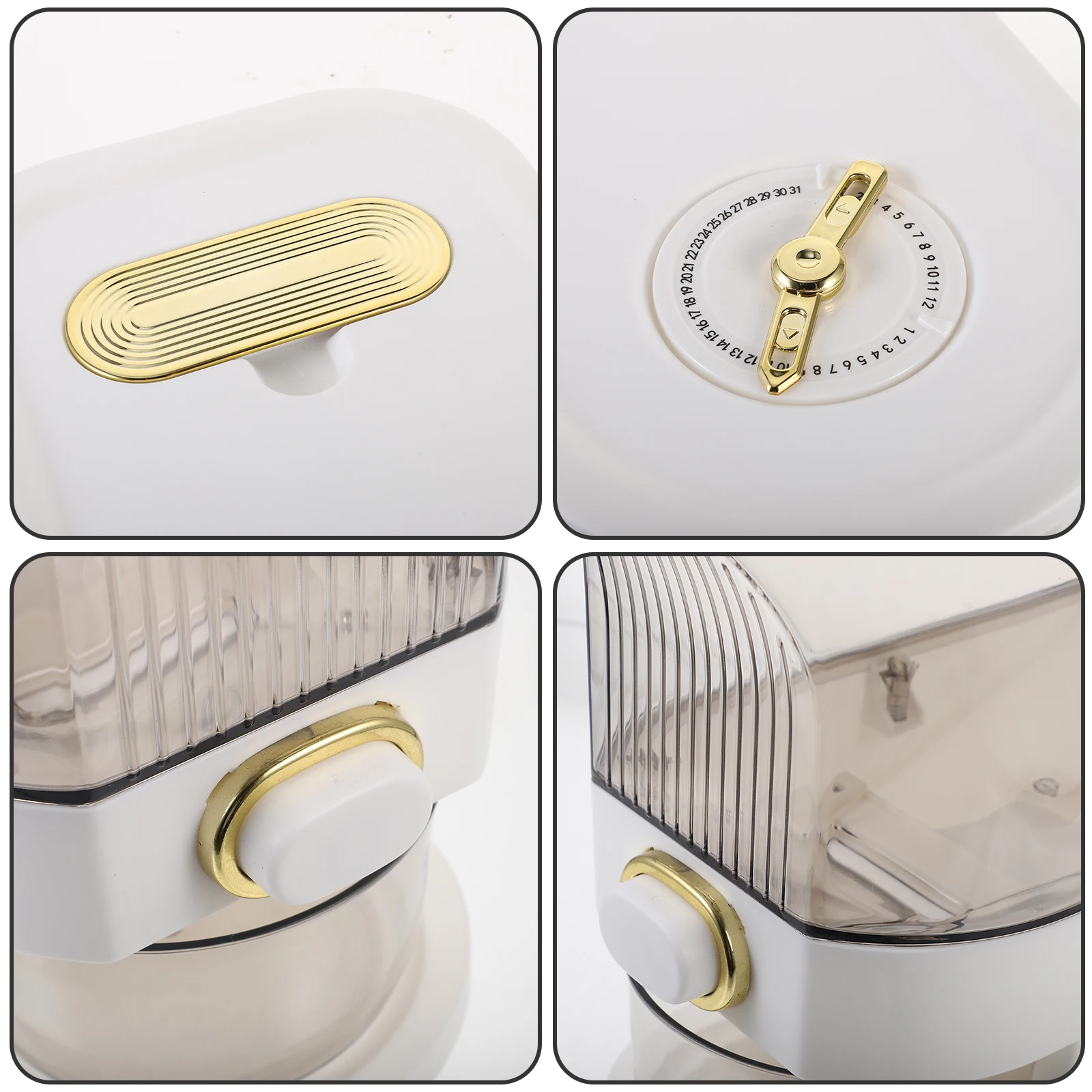 Premium Airtight Rice Transparent Grain Bean Large Capacity Food Countertop Cereal Dispenser Container Dry Food Storage Bean
Premium Airtight Rice Transparent Grain Bean Large Capacity Food Countertop Cereal Dispenser Container Dry Food Storage Bean