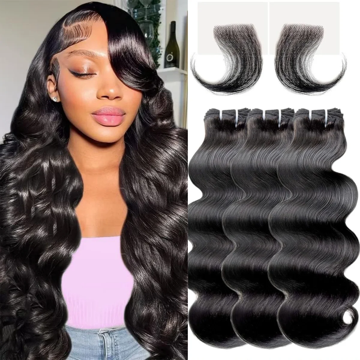 16A Body Wave Bundles Human hair 3Bundels Human Hair Natural Black Quick Weave Bundels Human Hair Real Hair Extensions for Women
16A Body Wave Bundles Human hair 3Bundels Human Hair Natural Black Quick Weave Bundels Human Hair Real Hair Extensions for Women