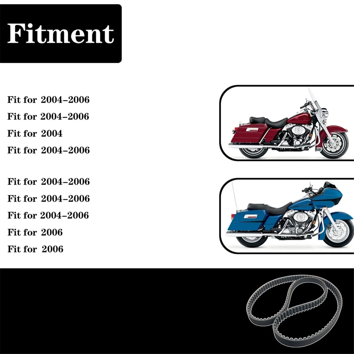 Задний приводной ремень мотоцикла 139T 1-1/8 дюйма для Electra Glide FLHT Ultra FLTR Road Glide FLHR 04-06 40024-04 1204-0063
Задний приводной ремень мотоцикла 139T 1-1/8 дюйма для Electra Glide FLHT Ultra FLTR Road Glide FLHR 04-06 40024-04 1204-0063