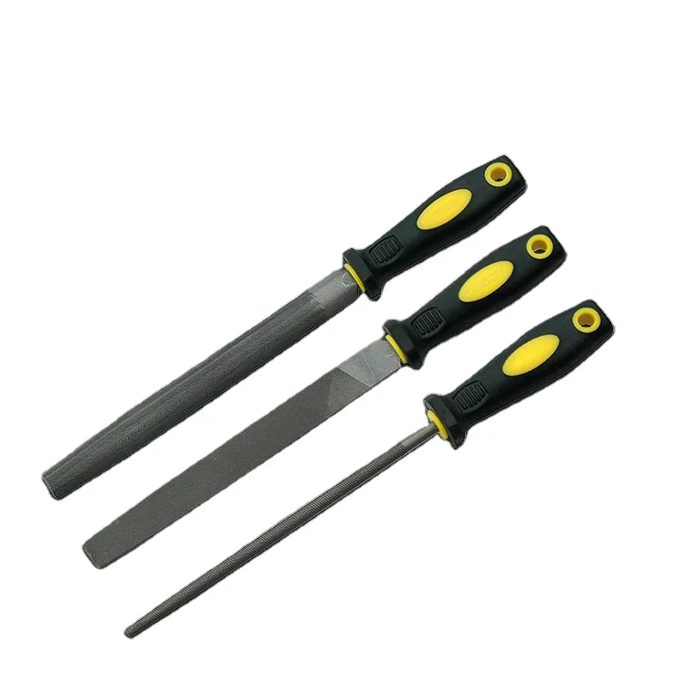 Professional Custom Hand Tools 8'' With TPR Handle T12 3PCS Double Cut Files Set
Professional Custom Hand Tools 8'' With TPR Handle T12 3PCS Double Cut Files Set