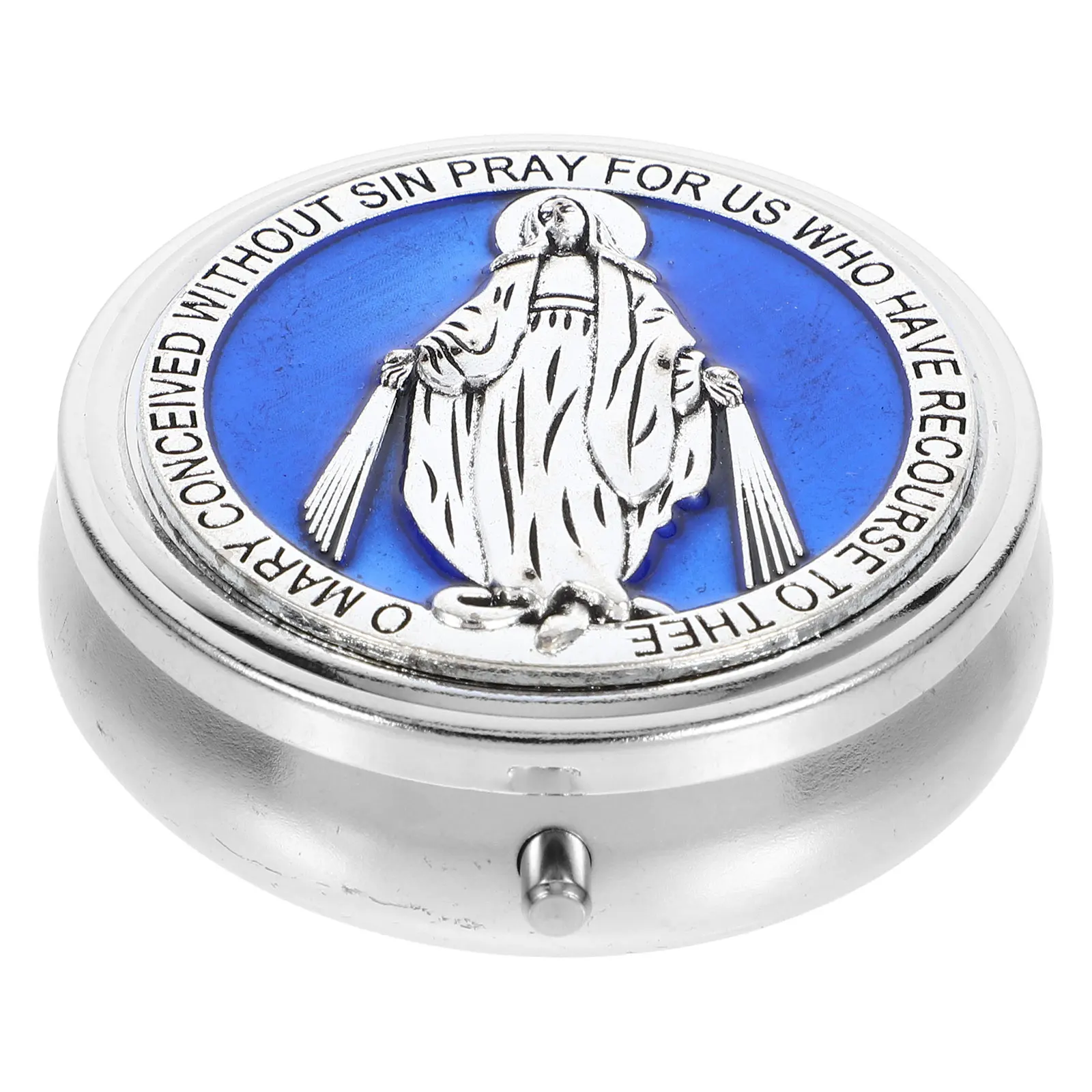 1pc Holy Eucharist Box Small Jewelry Boxes Trinket Container Retro Rosary Travel Religious Organizer Metal Storage Box For Women
1pc Holy Eucharist Box Small Jewelry Boxes Trinket Container Retro Rosary Travel Religious Organizer Metal Storage Box For Women