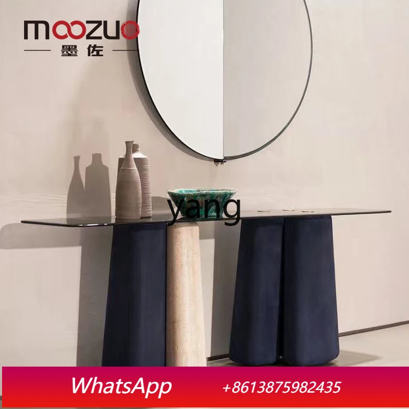 LMMmodern simple entrance table entry foyer decorative cabinet against the wall light luxury decorative table
LMMmodern simple entrance table entry foyer decorative cabinet against the wall light luxury decorative table