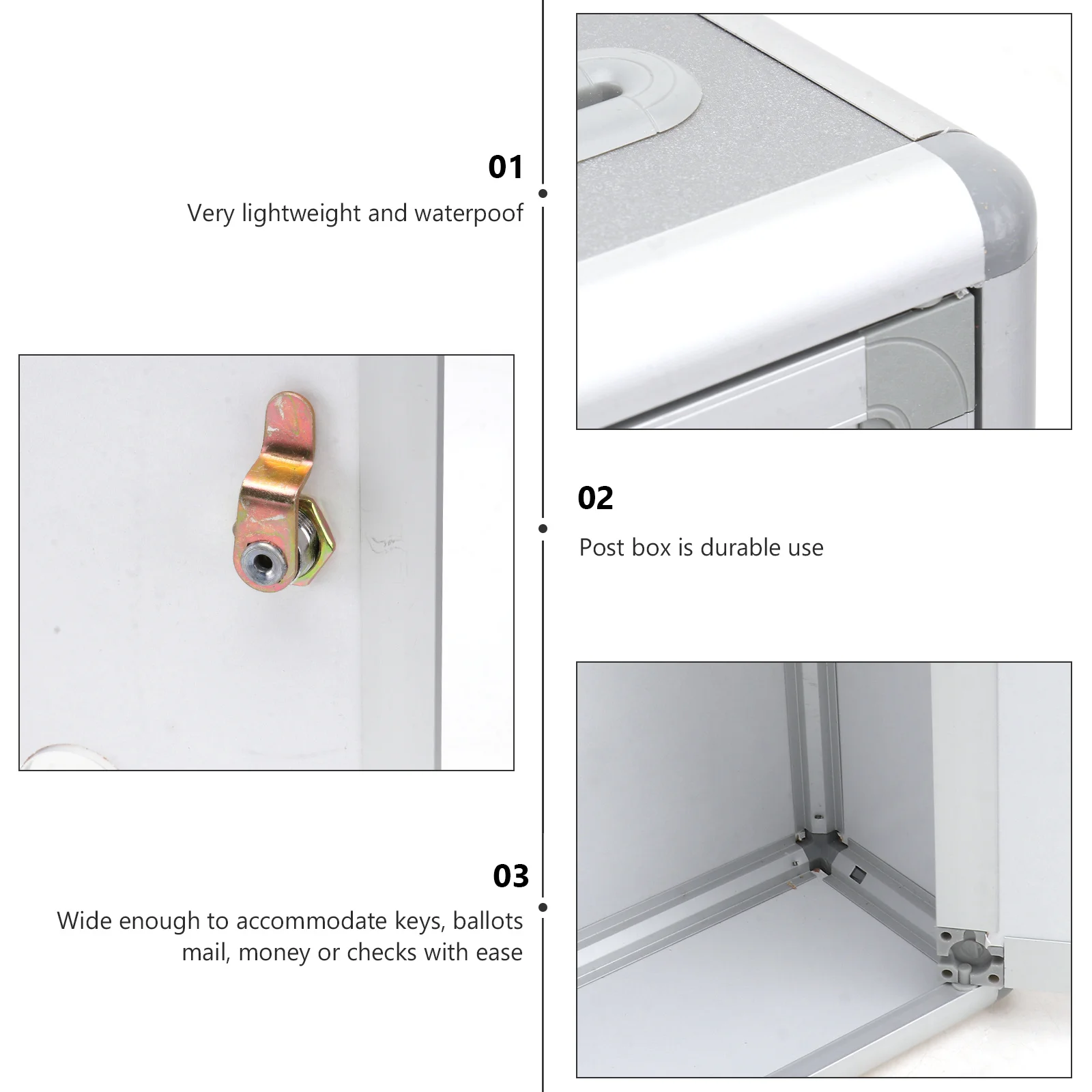 Small Aluminium Alloy Locked Suggestion Box Mailbox Wall Hanging Complaint Secure Post Box Decorative Slot Key for Home Office
Small Aluminium Alloy Locked Suggestion Box Mailbox Wall Hanging Complaint Secure Post Box Decorative Slot Key for Home Office