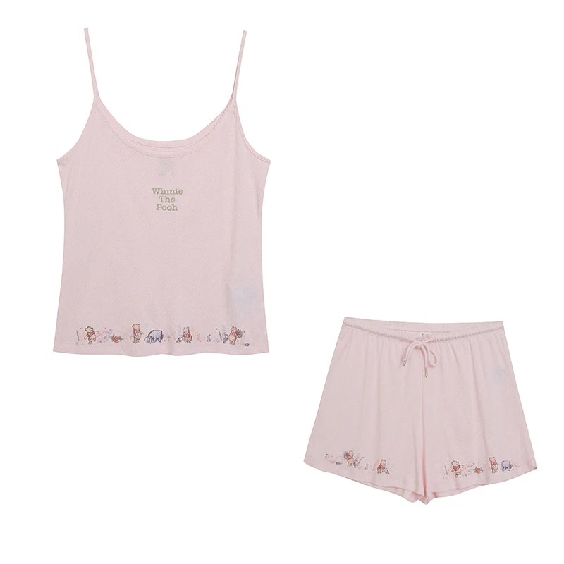 Cute Sweet Pink Summer Home Clothes Set Short Pants Casual Women's Style round Neckline Sleeveless Cotton Lyocell Fabric
Cute Sweet Pink Summer Home Clothes Set Short Pants Casual Women's Style round Neckline Sleeveless Cotton Lyocell Fabric