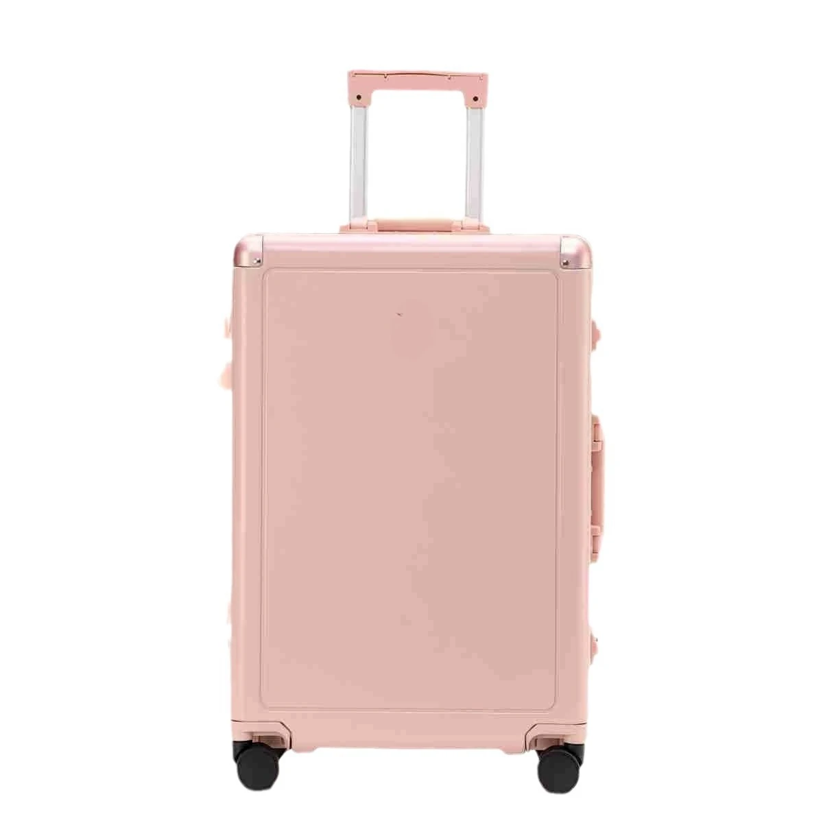 Luggage, female boarding, aluminum frame, travel, anti-drop, trolley case, silent, password, leather.
Luggage, female boarding, aluminum frame, travel, anti-drop, trolley case, silent, password, leather.