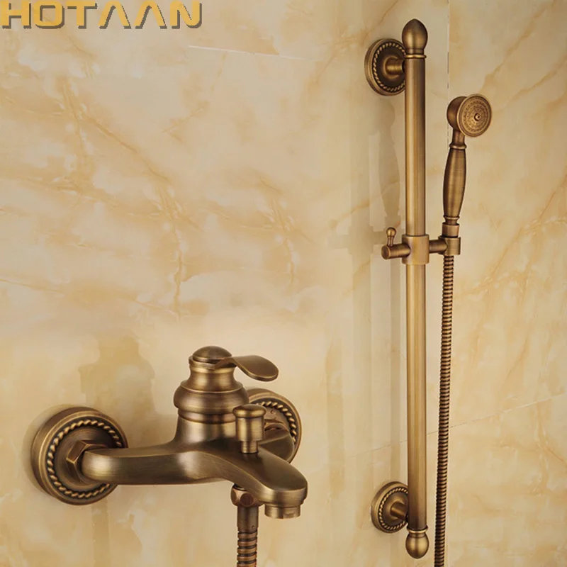 Bathroom Bath Wall Mounted Hand Held Antique Brass Shower Head Kit Shower Faucet Sets YT-5360-A
Bathroom Bath Wall Mounted Hand Held Antique Brass Shower Head Kit Shower Faucet Sets YT-5360-A