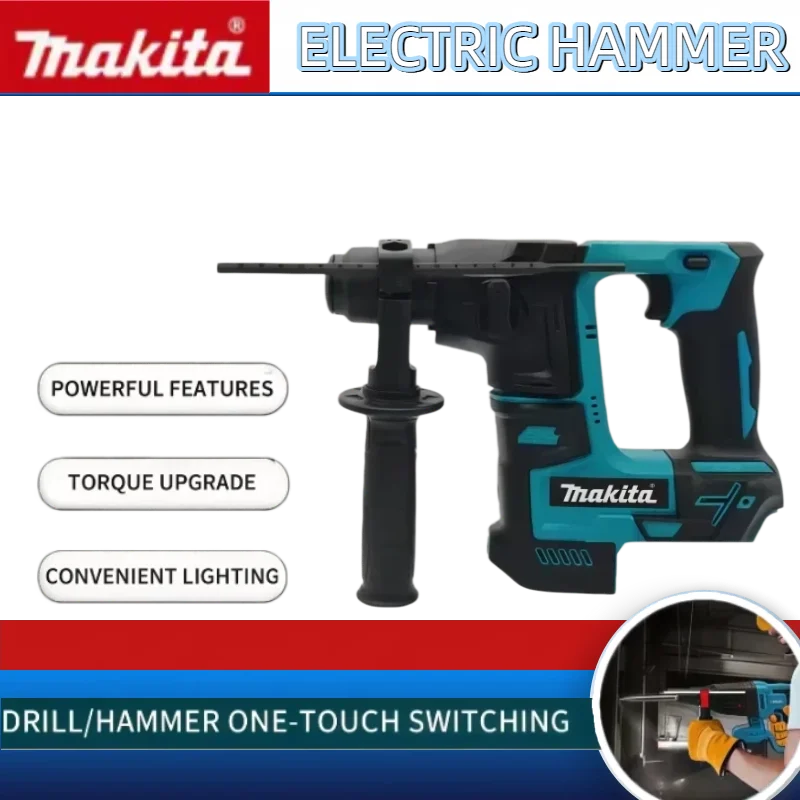 Бесщеточный электрический перфоратор Makita, беспроводная дрель-шуруповерт, совместимая с литиевыми аккумуляторами Makita 18В
Бесщеточный электрический перфоратор Makita, беспроводная дрель-шуруповерт, совместимая с литиевыми аккумуляторами Makita 18В