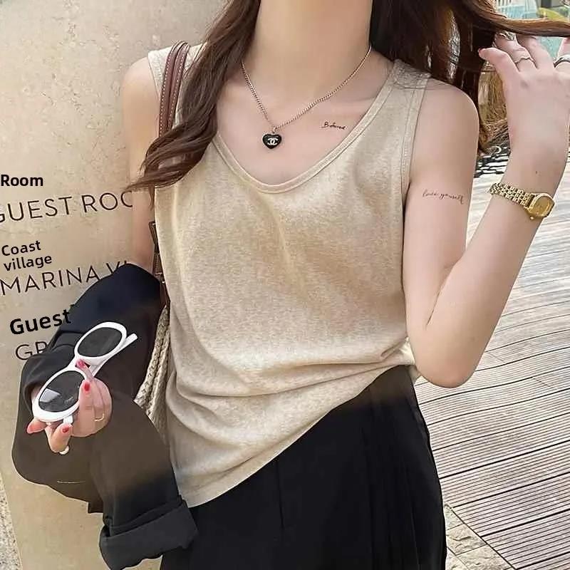 Bamboo Cotton Silk Vest Women's Loose Summer Top Ice Silk Csole Summer Outerwear Casual Comfortable Underwear
Bamboo Cotton Silk Vest Women's Loose Summer Top Ice Silk Csole Summer Outerwear Casual Comfortable Underwear