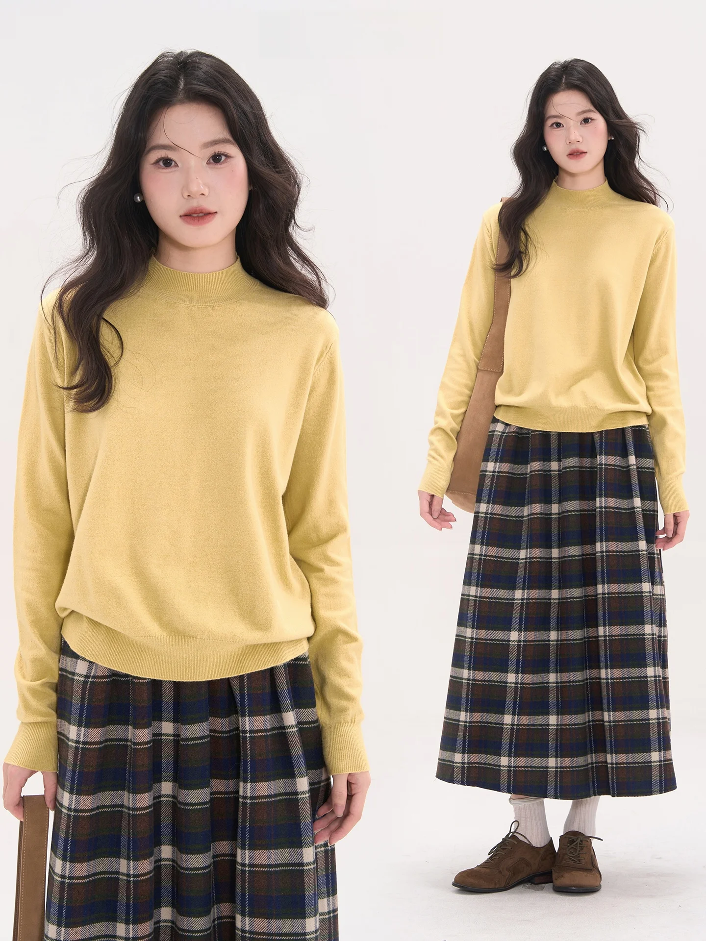 Простой вязаный свитер с высоким воротником для женщин, базовый слой, верхняя одежда, осень-зима, с эффектом фильтрации, с цветочным узором, с окантовкой в виде окна
Простой вязаный свитер с высоким воротником для женщин, базовый слой, верхняя одежда, осень-зима, с эффектом фильтрации, с цветочным узором, с окантовкой в виде окна