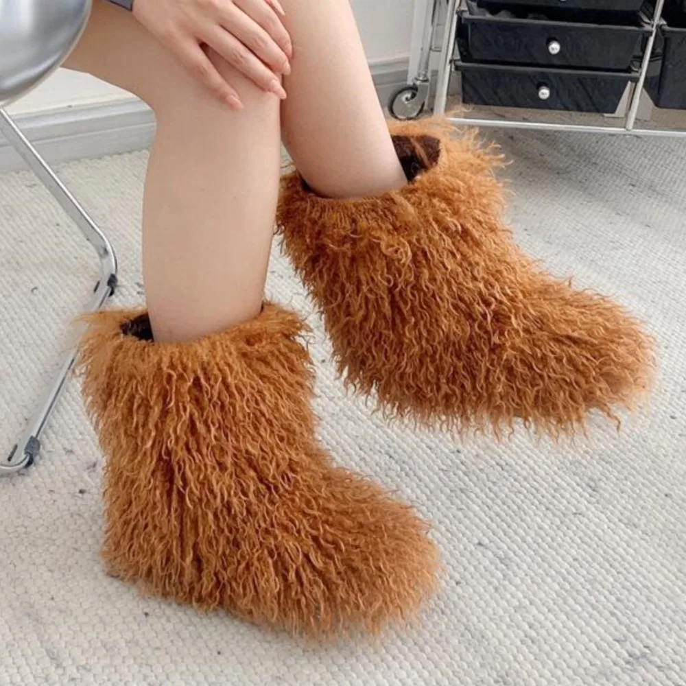 2025 Hot Girl Панк-шикарные ботильоны с бахромой из искусственного меха ягненка, зимние ботинки из искусственного меха, теплые нескользящие женские зимние ботильоны на плюшевой подкладке
2025 Hot Girl Панк-шикарные ботильоны с бахромой из искусственного меха ягненка, зимние ботинки из искусственного меха, теплые нескользящие женские зимние ботильоны на плюшевой подкладке