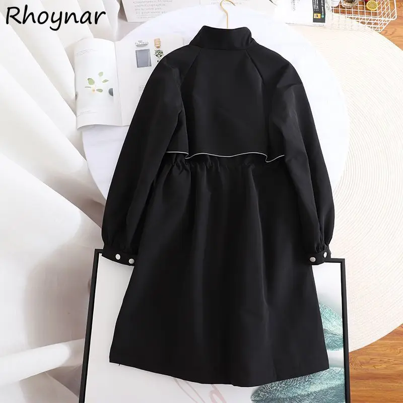 Black Trench Long Coats for Women New Autumn Winter Fashion College Leisure Streetwear Baggy Retro Zip-up Outwear All-match Chic
Black Trench Long Coats for Women New Autumn Winter Fashion College Leisure Streetwear Baggy Retro Zip-up Outwear All-match Chic