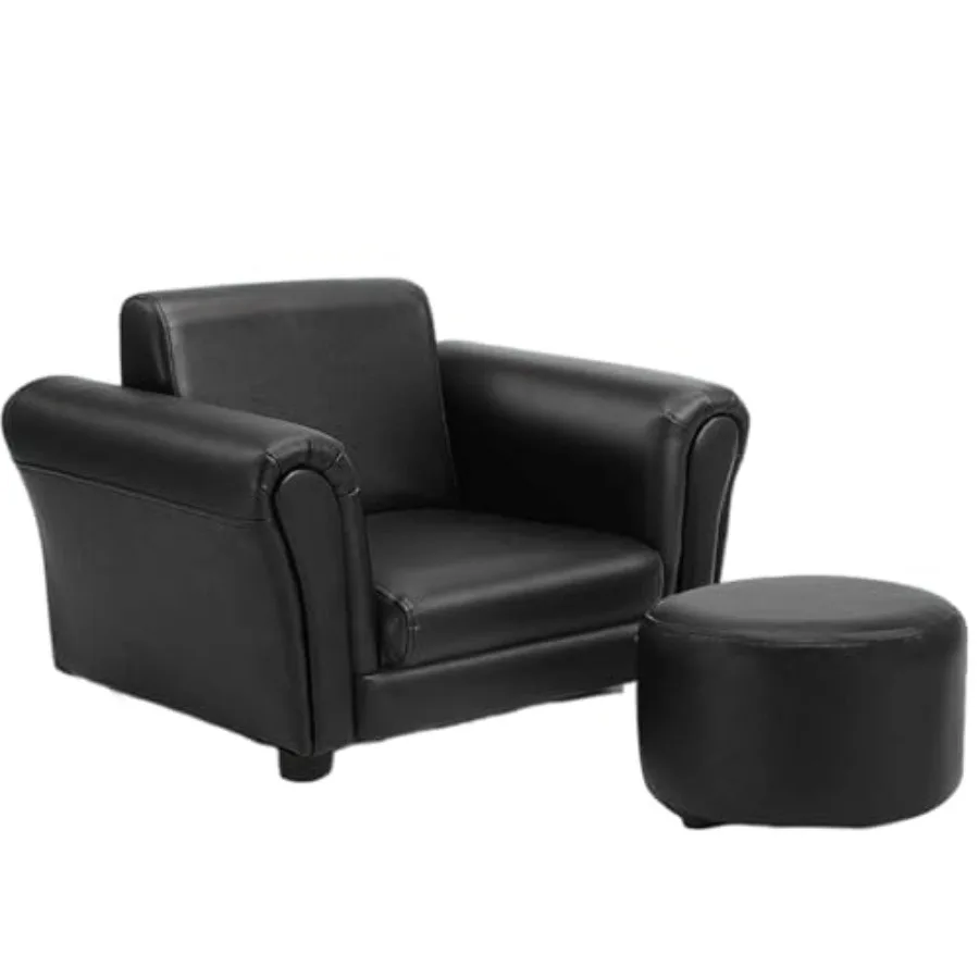 Диван-кресло с подставкой для ног, обивка из искусственной кожи, мини-кресло с подлокотниками, мягкий диван для детской комнаты, соответствует стандартам ASTM и CPSIA
Диван-кресло с подставкой для ног, обивка из искусственной кожи, мини-кресло с подлокотниками, мягкий диван для детской комнаты, соответствует стандартам ASTM и CPSIA