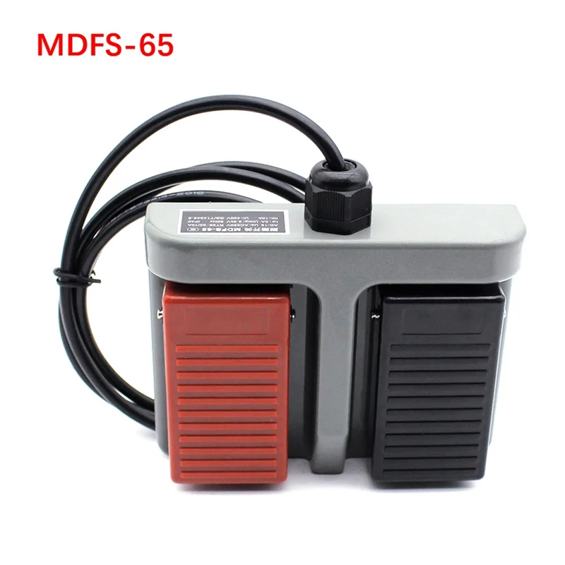 ABCA-Foot Switch MDFS-65 Double Foot Pedal Switch Self-Reset With Wire 3A/220VAC
ABCA-Foot Switch MDFS-65 Double Foot Pedal Switch Self-Reset With Wire 3A/220VAC