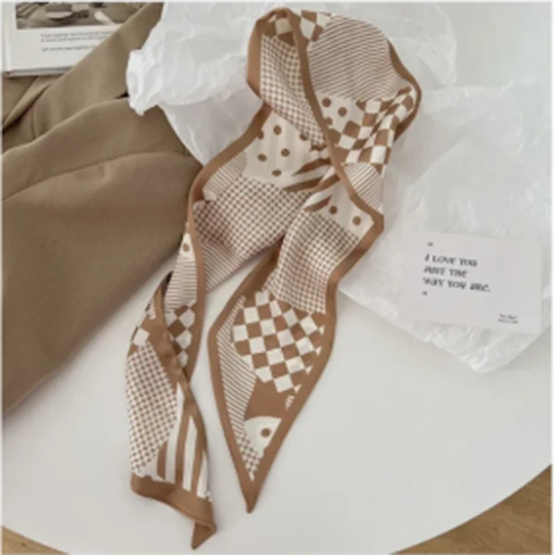 High-quality khaki nude silk scarf headband streamer tie hair, long bow, vintage satin ribbon hair accessory
High-quality khaki nude silk scarf headband streamer tie hair, long bow, vintage satin ribbon hair accessory