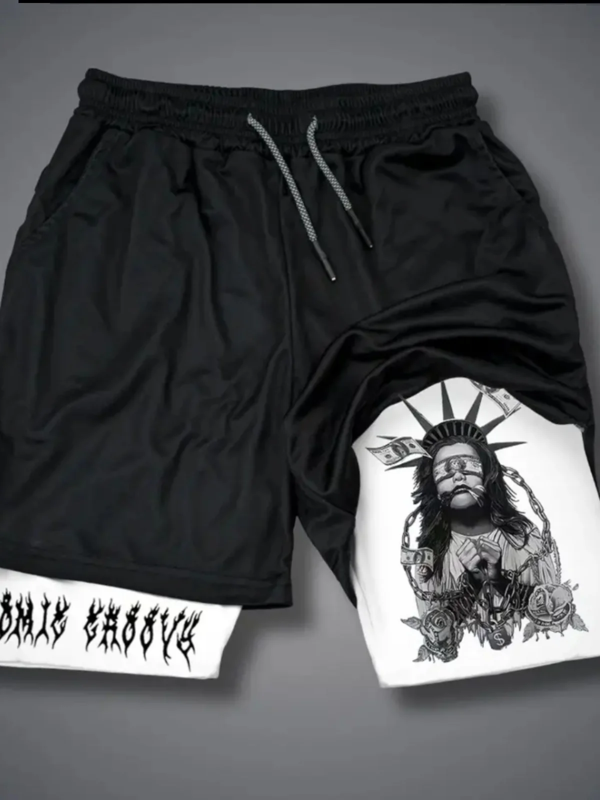 Dark Casual Sports Pants Fashion Trend Youth Summer Shorts Straight Leg Print mid Waist Elasticity Medium Regular Fit
Dark Casual Sports Pants Fashion Trend Youth Summer Shorts Straight Leg Print mid Waist Elasticity Medium Regular Fit