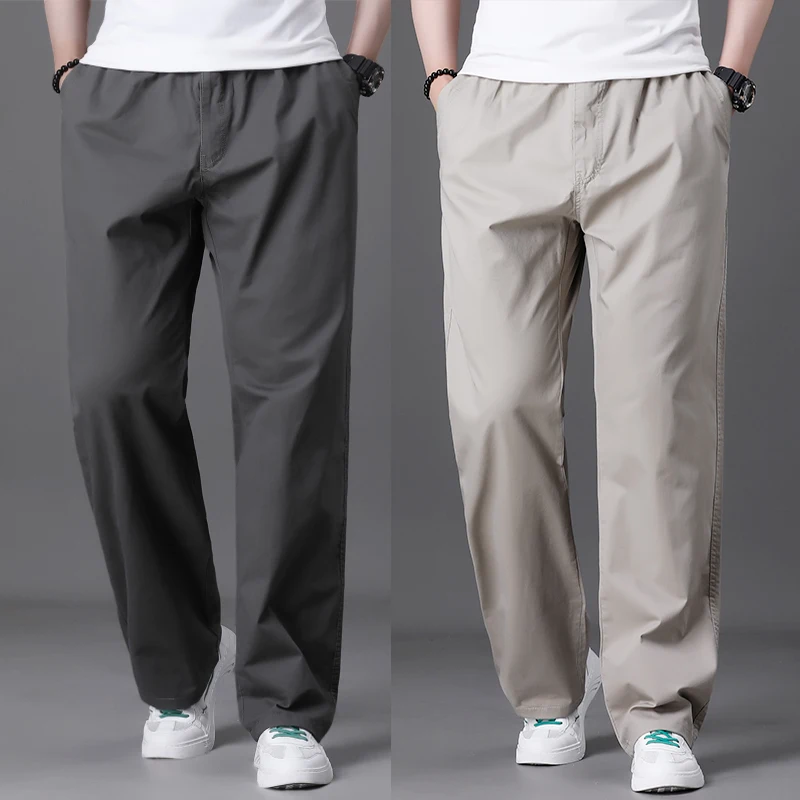 Мужские повседневные брюки из чистого хлопка свободного прямого кроя, тонкие, молодежные, рабочие, больших размеров, спортивные, длинные
Мужские повседневные брюки из чистого хлопка свободного прямого кроя, тонкие, молодежные, рабочие, больших размеров, спортивные, длинные