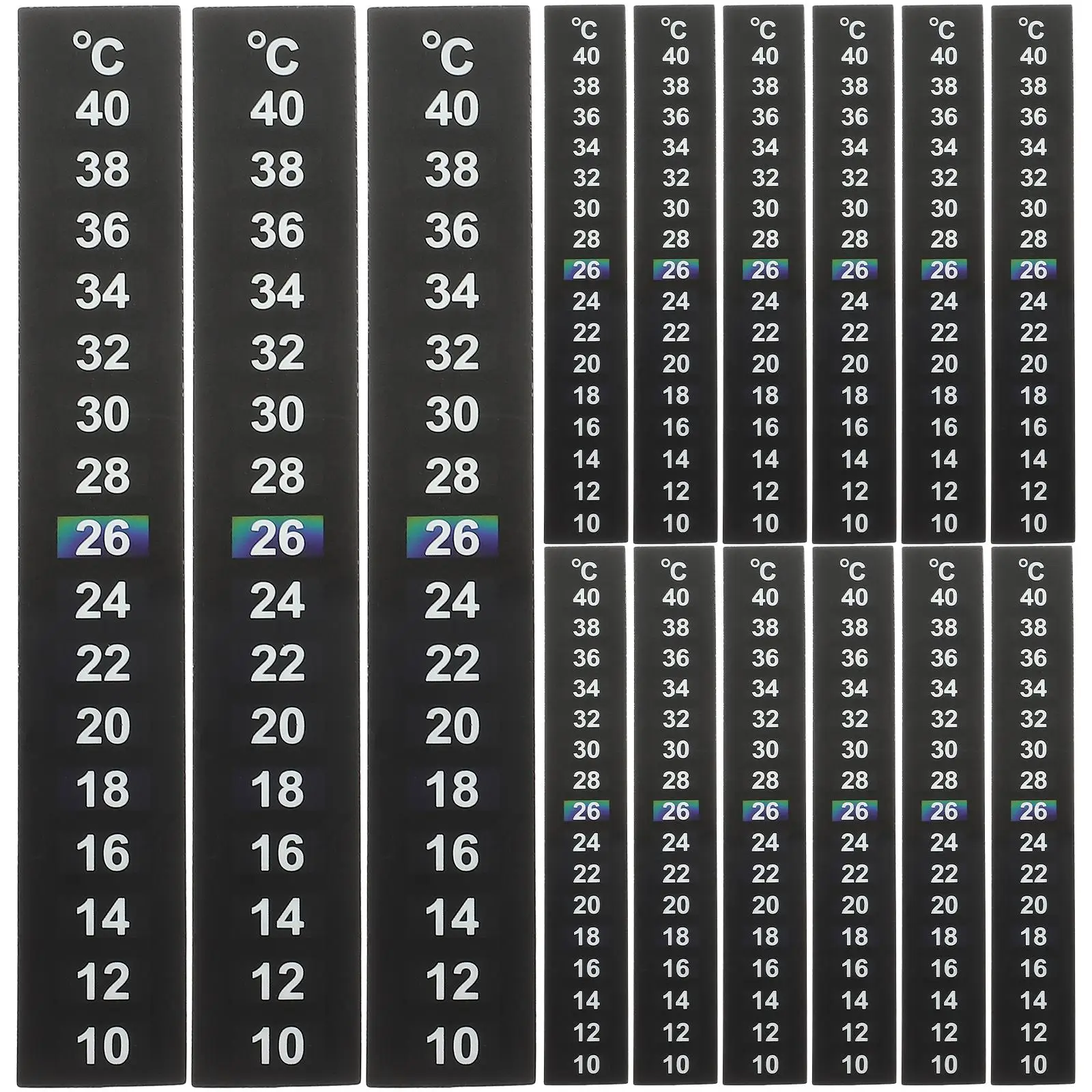 15 Pcs LCD Temperature Bar Strip for Fish Tank Thermometer Sticker PET Material Cooking Adhesive
15 Pcs LCD Temperature Bar Strip for Fish Tank Thermometer Sticker PET Material Cooking Adhesive