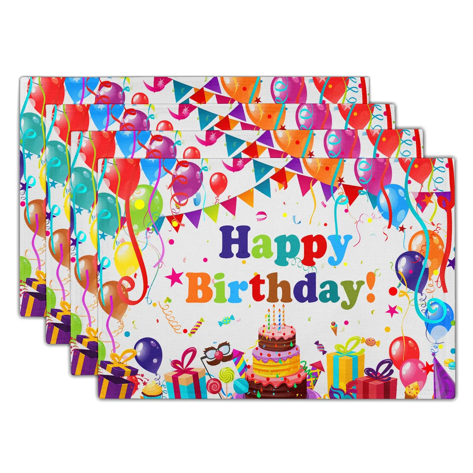 1PCS Happy Birthday Placemats Decorative Table Mat Washable Place Mats 12x18Inch for Dining Kitchen Farm House Decor
1PCS Happy Birthday Placemats Decorative Table Mat Washable Place Mats 12x18Inch for Dining Kitchen Farm House Decor