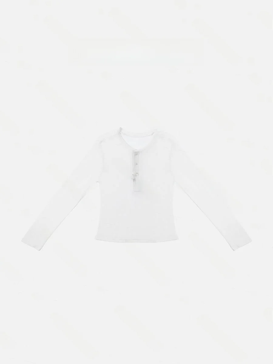 Женская футболка PM Wang Nannan Lanxue из шерсти и шелка с длинным рукавом и круглым вырезом, простой дизайн с пуговицами, удобная, дышащая, повседневная.
Женская футболка PM Wang Nannan Lanxue из шерсти и шелка с длинным рукавом и круглым вырезом, простой дизайн с пуговицами, удобная, дышащая, повседневная.