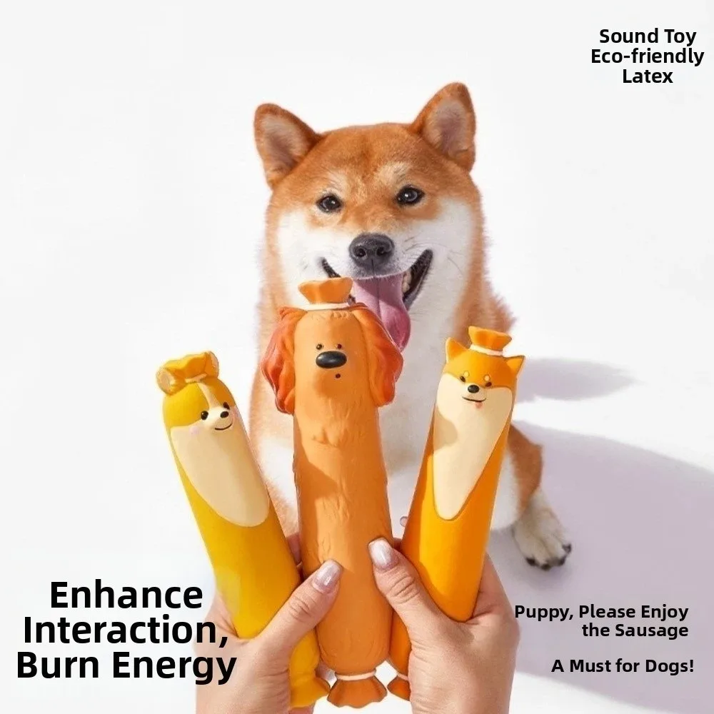 Latex Dog Chew Toy Squeaky Sound Bite-resistant Sound-Producing Toy Imitation Sausage Interactive Toy Relieve Boredom
Latex Dog Chew Toy Squeaky Sound Bite-resistant Sound-Producing Toy Imitation Sausage Interactive Toy Relieve Boredom
