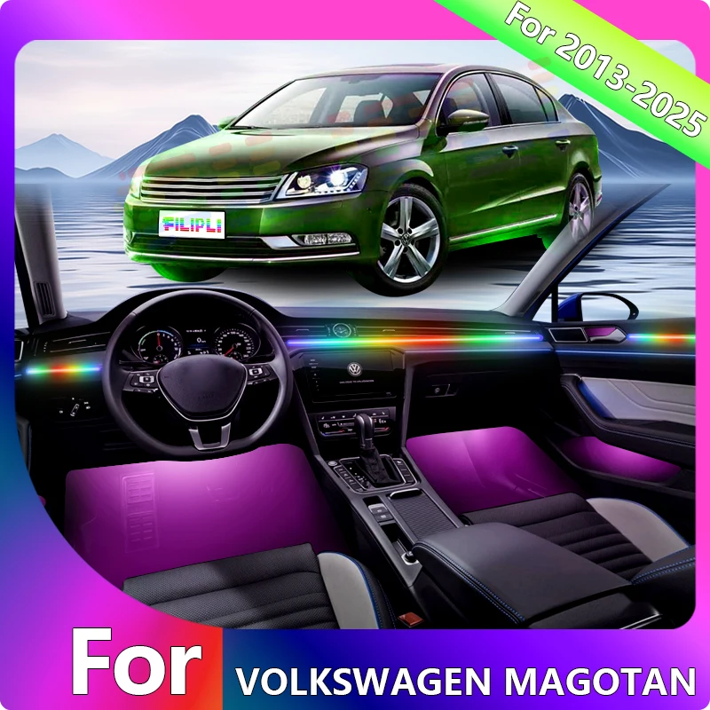 FILIPLI For 2014 For The Volkswagen Magotan Ambient Light Car Gadgets Decorations Accessories 64 Color Decoration Led App Remote
FILIPLI For 2014 For The Volkswagen Magotan Ambient Light Car Gadgets Decorations Accessories 64 Color Decoration Led App Remote