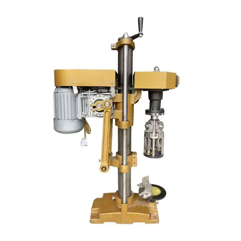 Small semi-automatic capping machine, wine bottle aluminum cap locking machine desktop
Small semi-automatic capping machine, wine bottle aluminum cap locking machine desktop