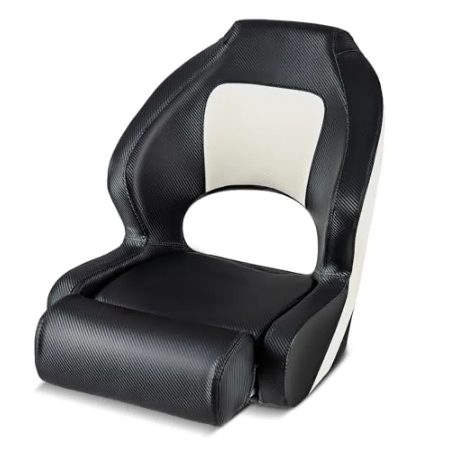 Sports Flip Up Boat Seat, Captain Bucket Seat w/Thick Sponge Bolster and Waterproof PVC Leather Upholstery, Curve Armrest and A
Sports Flip Up Boat Seat, Captain Bucket Seat w/Thick Sponge Bolster and Waterproof PVC Leather Upholstery, Curve Armrest and A
