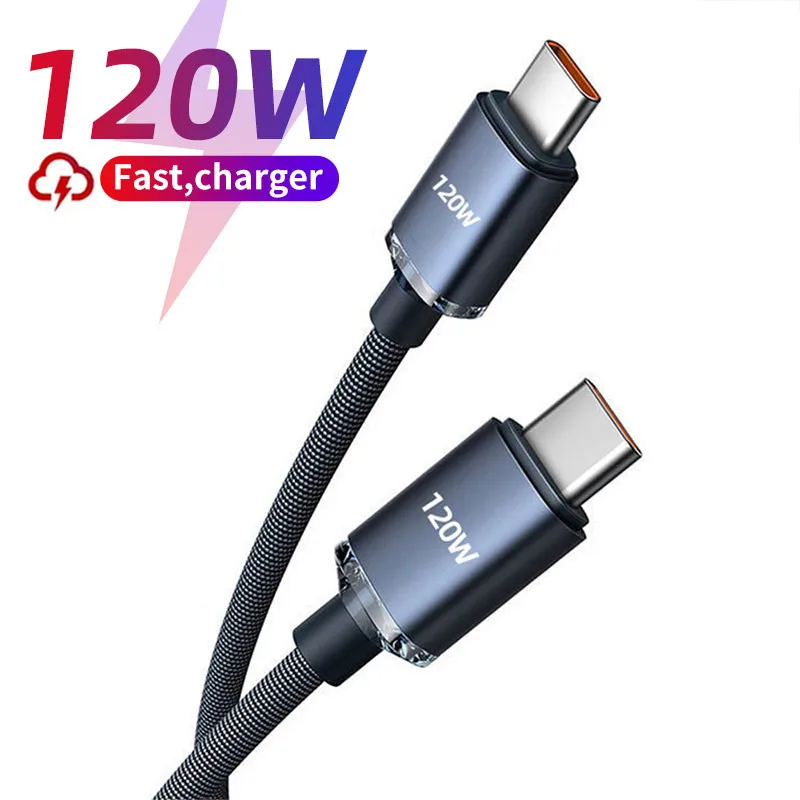 120W 7A Type C to Type C Cable For iPhone 15 Xiaomi Samsung Huawei Mobile Phone Fast Charge Type-c Cable Quick Data Charger Wire
120W 7A Type C to Type C Cable For iPhone 15 Xiaomi Samsung Huawei Mobile Phone Fast Charge Type-c Cable Quick Data Charger Wire