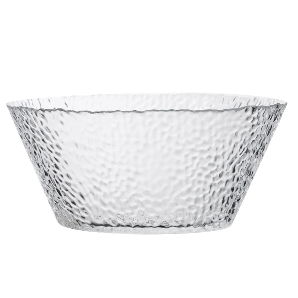 1.6L Transparent Salad Bowl Hammer Pattern Crystal Clear Snack Serving Bowl for Desserts Fruit Vegetables Cold Appetizers
1.6L Transparent Salad Bowl Hammer Pattern Crystal Clear Snack Serving Bowl for Desserts Fruit Vegetables Cold Appetizers