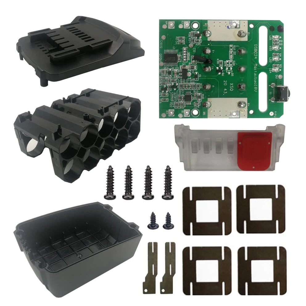Charging Protection Circuit Board PCB Board for Metabo 18V Lithium Battery Rack(1 Set)
Charging Protection Circuit Board PCB Board for Metabo 18V Lithium Battery Rack(1 Set)