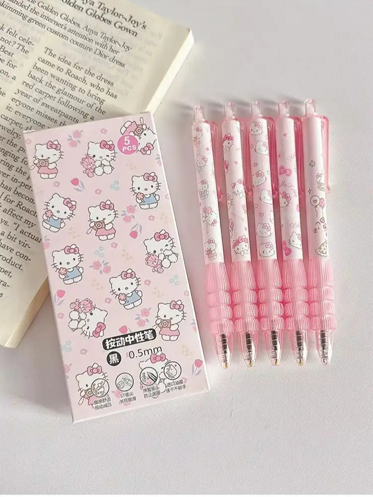 1Set Hello Kitty My Melody Limited Edition High Quality Gel Pen Cartoon Series Black 0.5mm Student/Office Daily Stationery Gift
1Set Hello Kitty My Melody Limited Edition High Quality Gel Pen Cartoon Series Black 0.5mm Student/Office Daily Stationery Gift