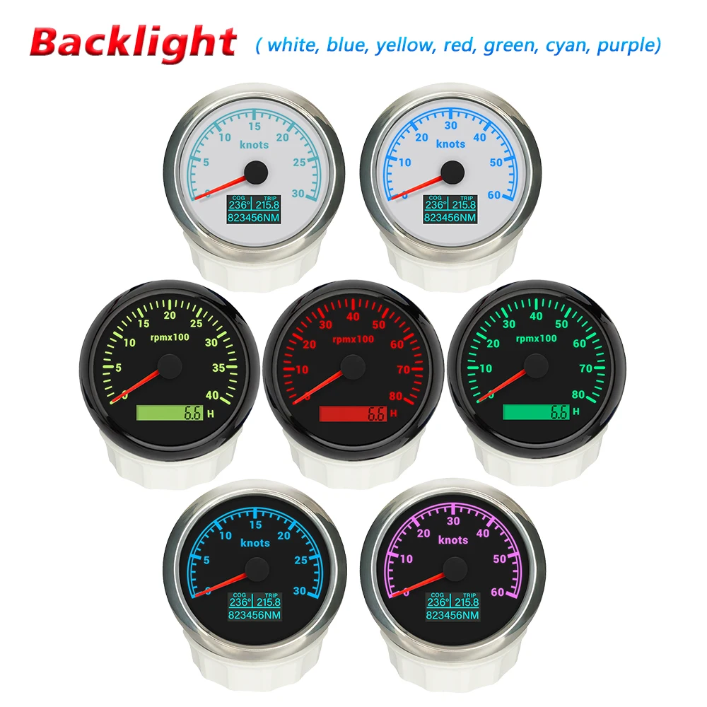 Rhaxel 85mm GPS Speedometer 200km/h 0-30 KNOTS with COG TRIP with 4000RPM 8000RPM Tachometer with Backlights for Marine Car SUV
Rhaxel 85mm GPS Speedometer 200km/h 0-30 KNOTS with COG TRIP with 4000RPM 8000RPM Tachometer with Backlights for Marine Car SUV