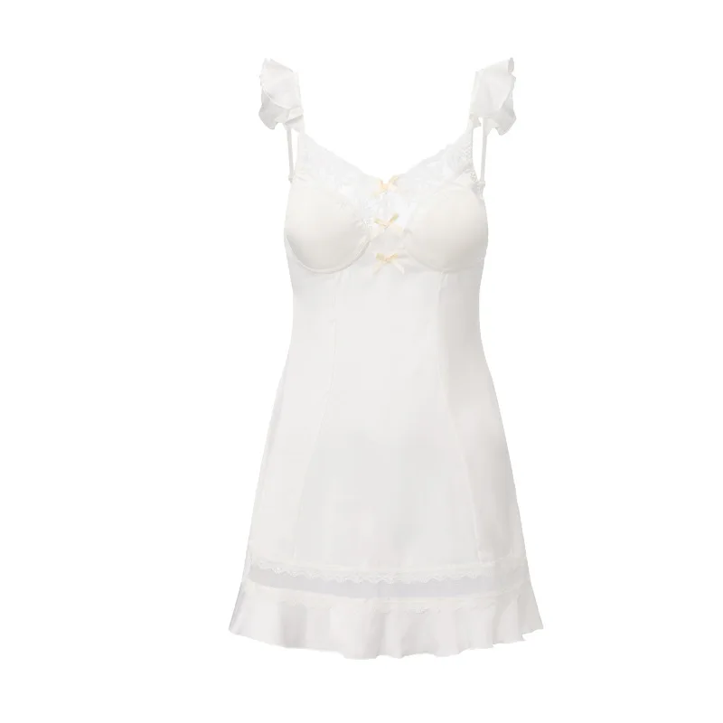 Sexy Lingerie Satin Backless Lace Padded Camisole Nightgown Robe Women Loungewear Erotic Sheer Babydoll Slip Set Mesh Pajama
Sexy Lingerie Satin Backless Lace Padded Camisole Nightgown Robe Women Loungewear Erotic Sheer Babydoll Slip Set Mesh Pajama