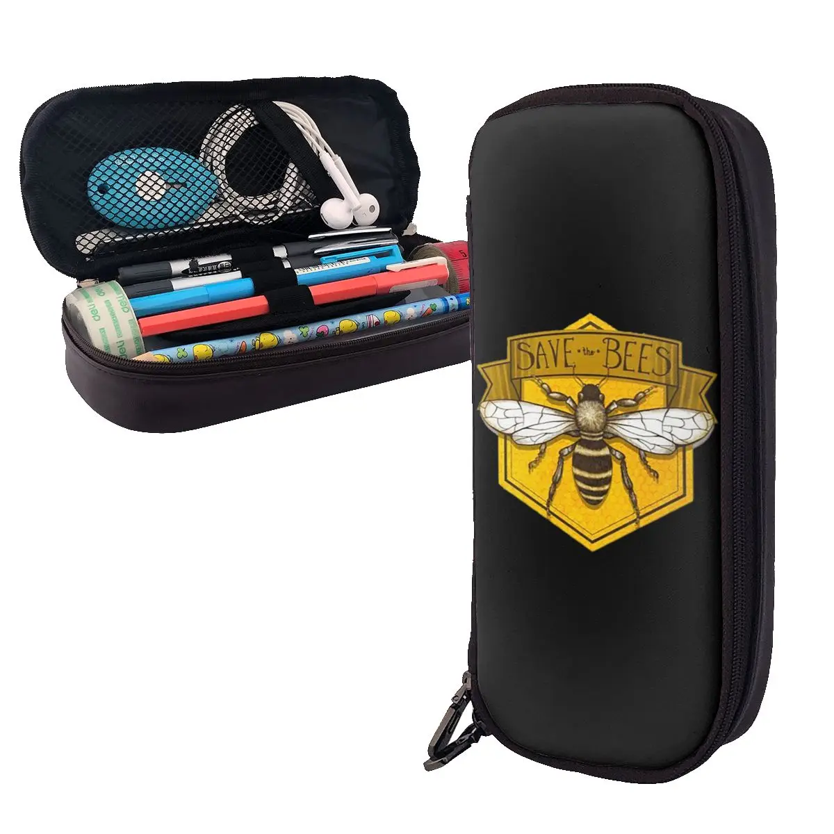 Save The BeesLeather Pencil Cases Pen Holder Storage Stationery Supplies Big Capacity Pen Box Pencil Bag for Kids Gifts
Save The BeesLeather Pencil Cases Pen Holder Storage Stationery Supplies Big Capacity Pen Box Pencil Bag for Kids Gifts
