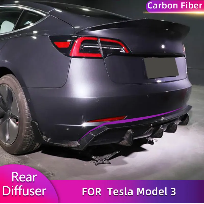 Carbon Fiber Car Rear Bumper Diffuser Lip Spoiler For Tesla Model 3 Sedan 2016-2019 Auto Rear Diffuser Lip Apron Guard
Carbon Fiber Car Rear Bumper Diffuser Lip Spoiler For Tesla Model 3 Sedan 2016-2019 Auto Rear Diffuser Lip Apron Guard