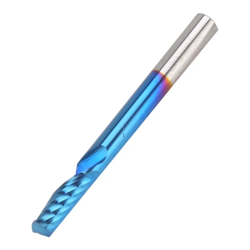 Milling Cutter Single Flute Spiral Tungsten Steel Nano Blue Coating CNC Cutting Tool 4x10x40
Milling Cutter Single Flute Spiral Tungsten Steel Nano Blue Coating CNC Cutting Tool 4x10x40