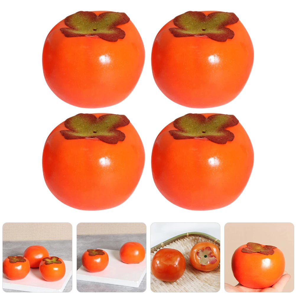 4pcs Realistic Simulation Persimmon Fruit Decor Foams Artificial Desktop Ornament Fake Persimmon Props For Scene Layout Shop
4pcs Realistic Simulation Persimmon Fruit Decor Foams Artificial Desktop Ornament Fake Persimmon Props For Scene Layout Shop