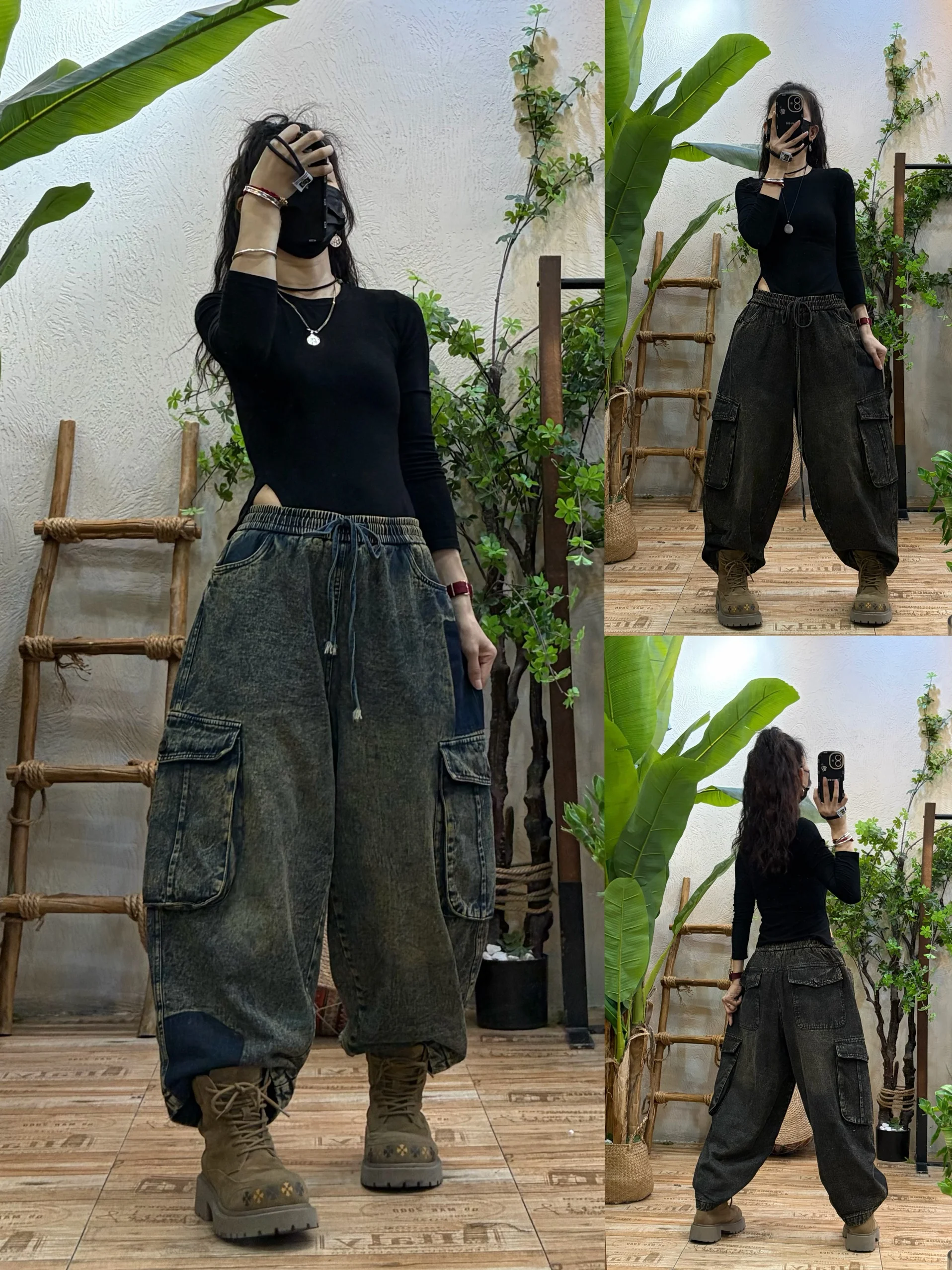 Retro Fce Lined Workwear Denim Jeans Women's Loose Casual Sle Slimming Harlan Nine Point Pants Winter New Arrival
Retro Fce Lined Workwear Denim Jeans Women's Loose Casual Sle Slimming Harlan Nine Point Pants Winter New Arrival